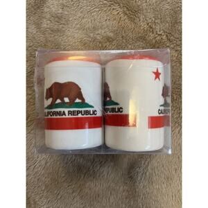 New In Box California Republic Salt & Pepper‎ Shakers